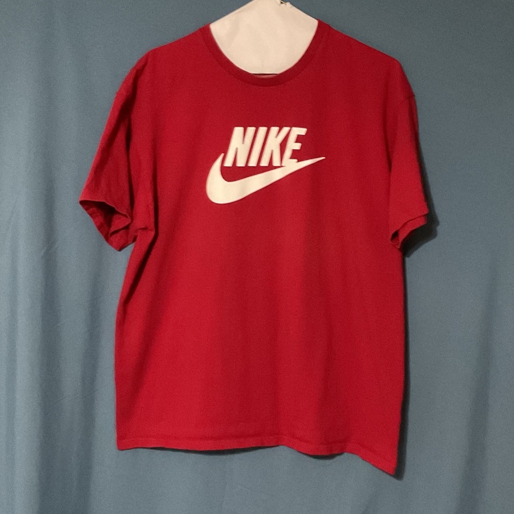 Nike Bold Red Tee with White Logo